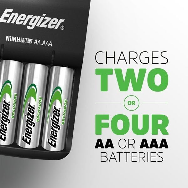 Energizer Base Charger with 4 x 1300mAh AA Batteries