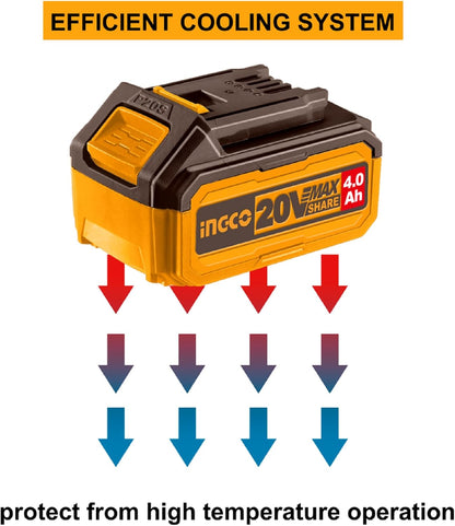 Ingco 20V 4.0AH Li-ion Battery Pack