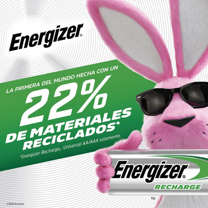 Energizer 2000mAh AA Rechargable Battery 4-Piece Set