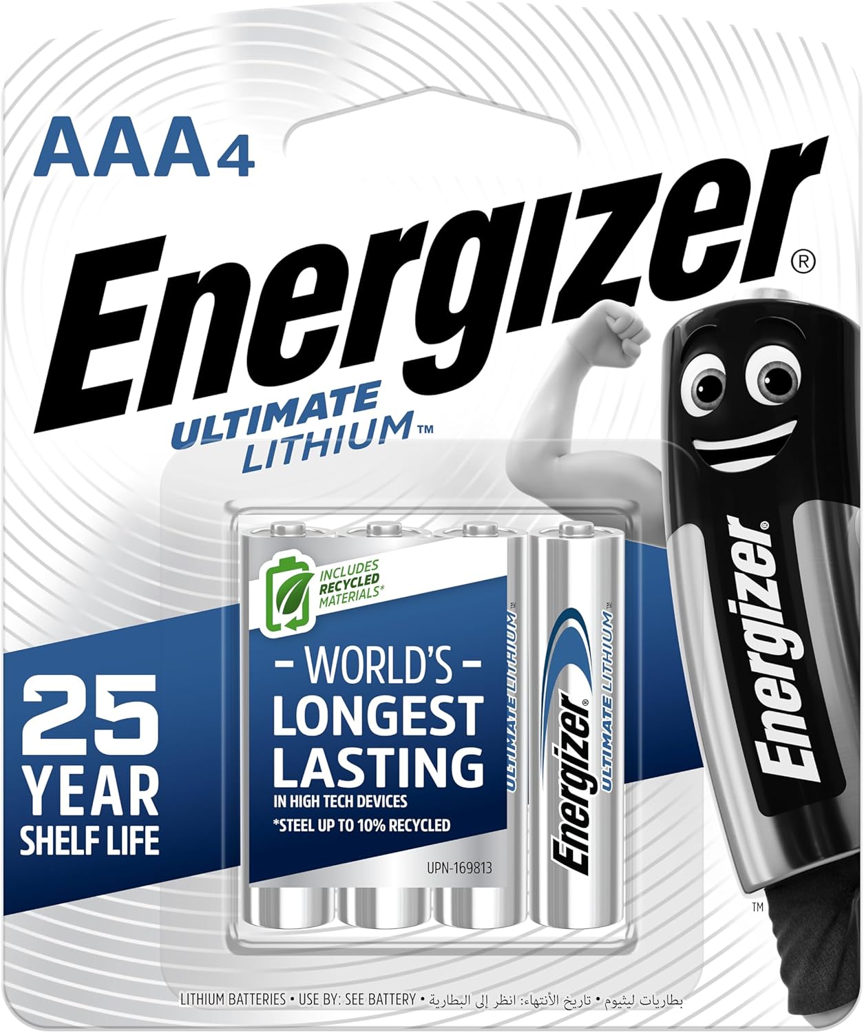 Energizer AAA Ultimate Lithium Battery 4-Piece Set