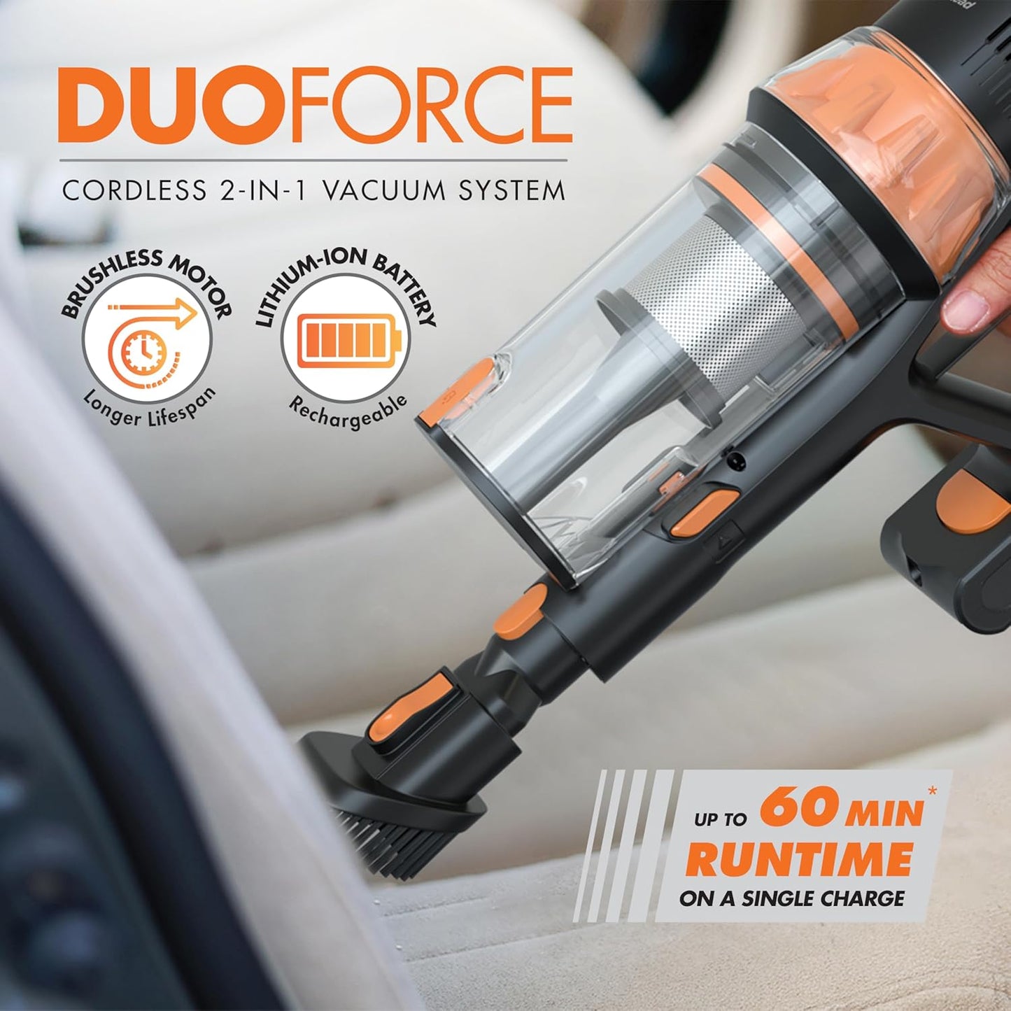 Bennett Read Duo Force 2-in-1 Upright Cordless Vacuum Cleaner