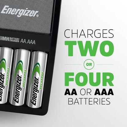 Energizer Maxi Charger with 4 x 2000Mah AA Batteries