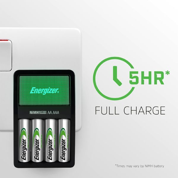 Energizer Maxi Charger with 4 x 2000Mah AA Batteries